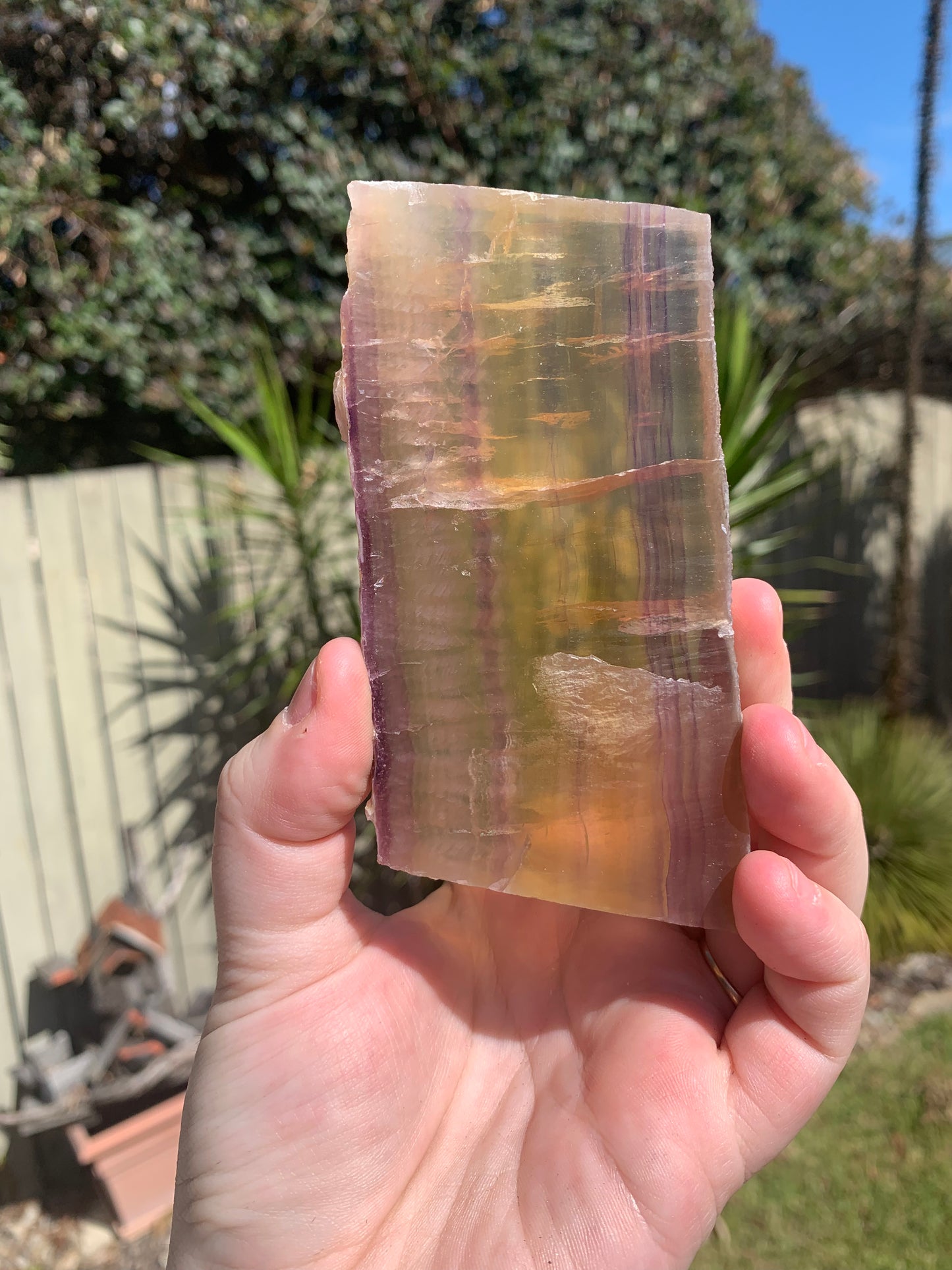 Yellow Fluorite Slab