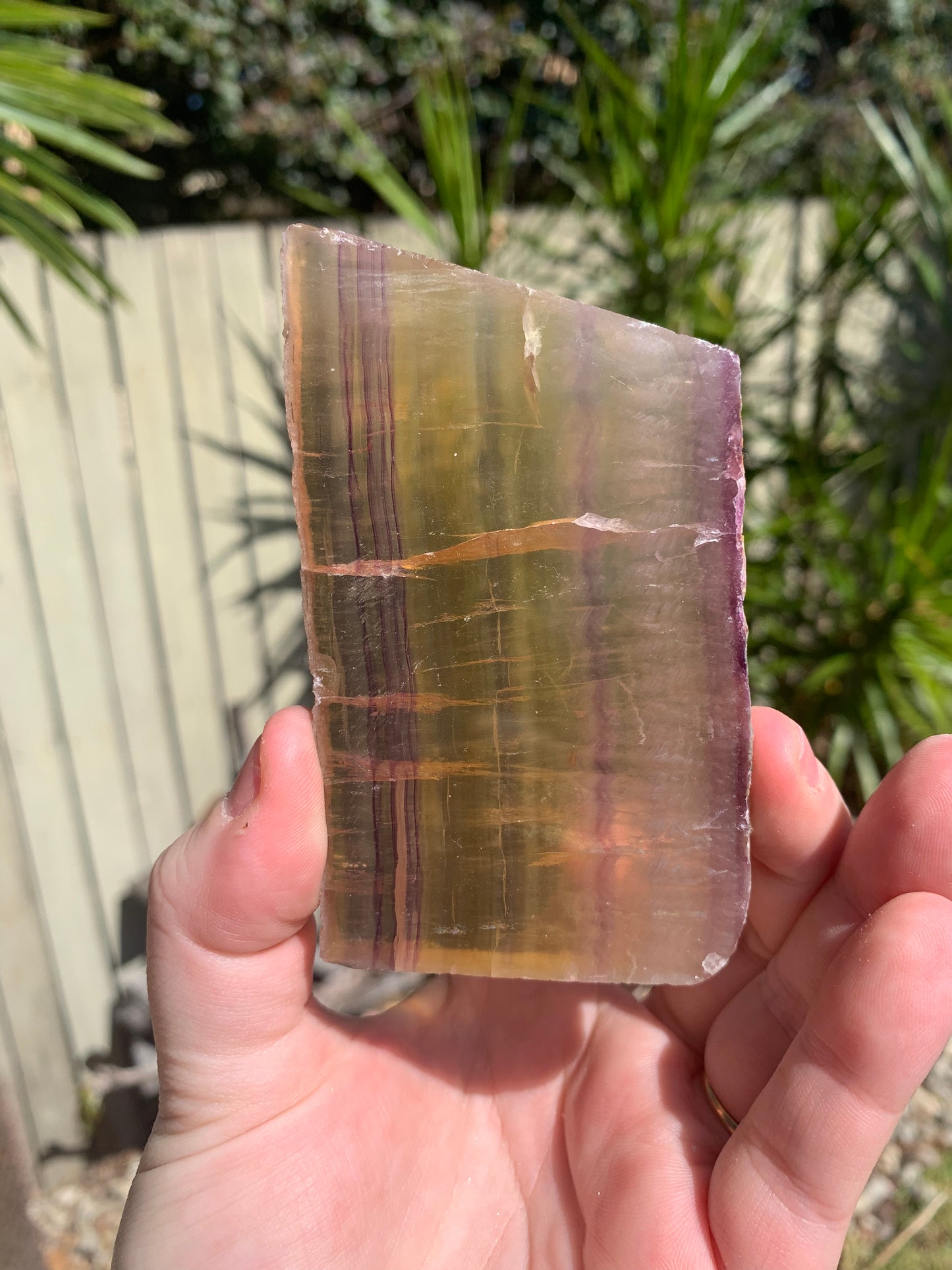 Yellow Fluorite Slab