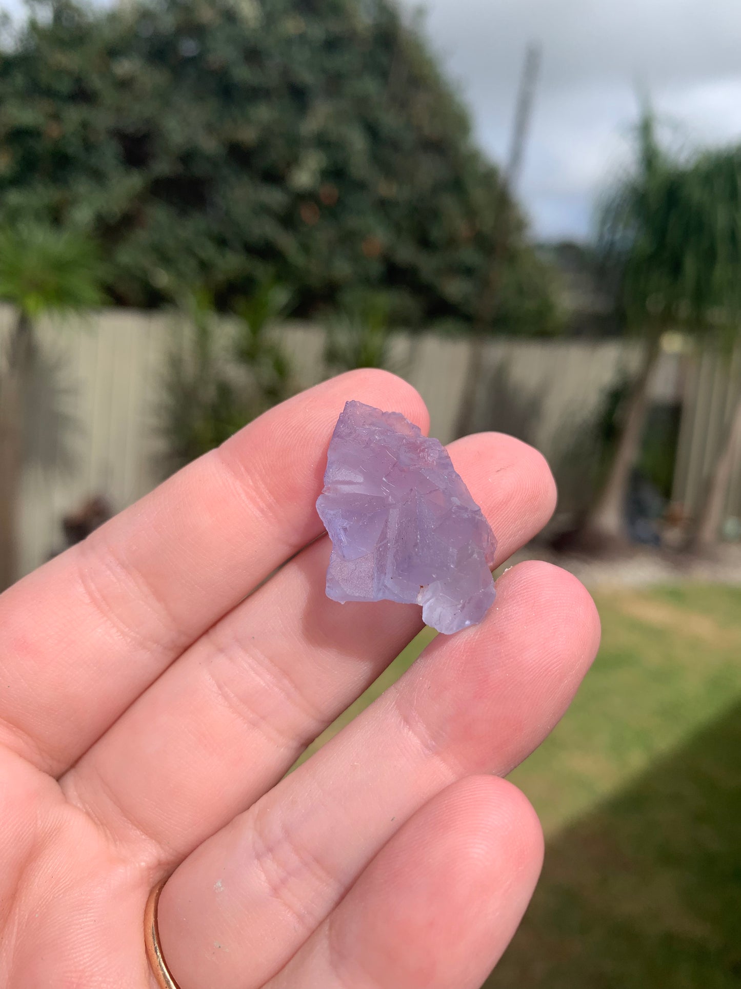 Blue Fluorite Cubic Raw