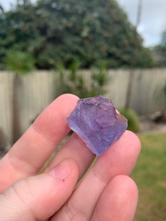 Blue Fluorite Cubic Raw