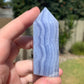 Blue Lace Agate Tower