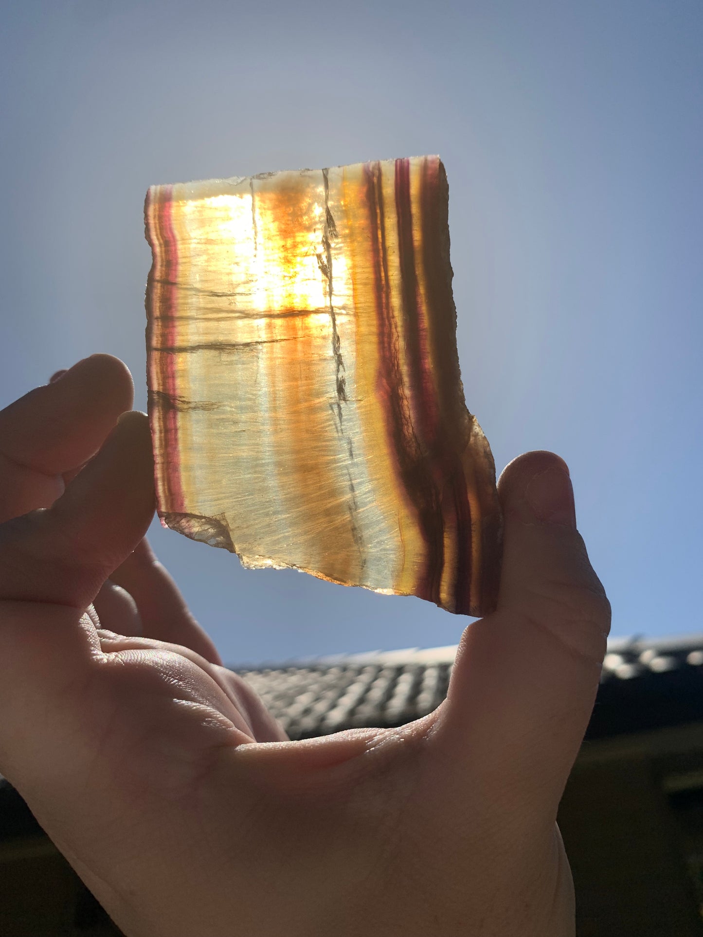 Yellow Fluorite Slab