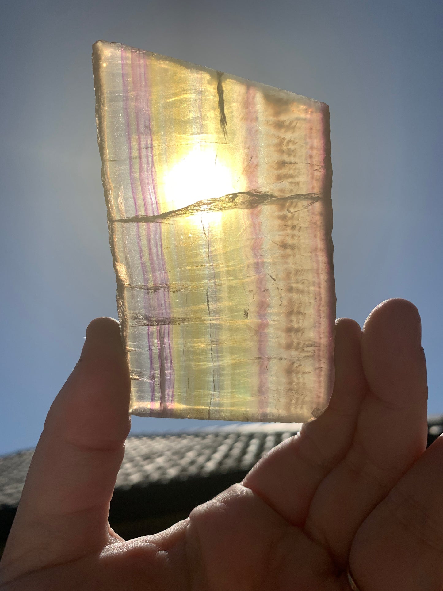 Yellow Fluorite Slab