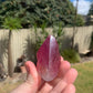 Half Polished Fluorite Point