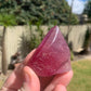 Half Polished Fluorite Point