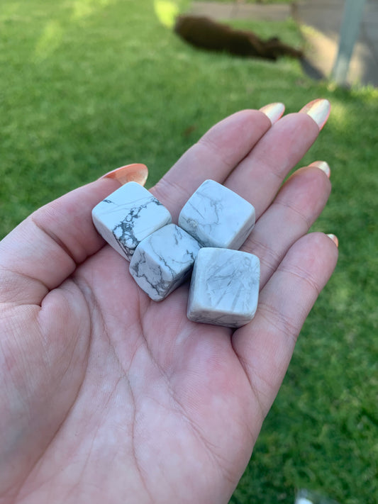 Howlite Cube