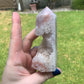 Pink Amethyst Flower Agate Tower