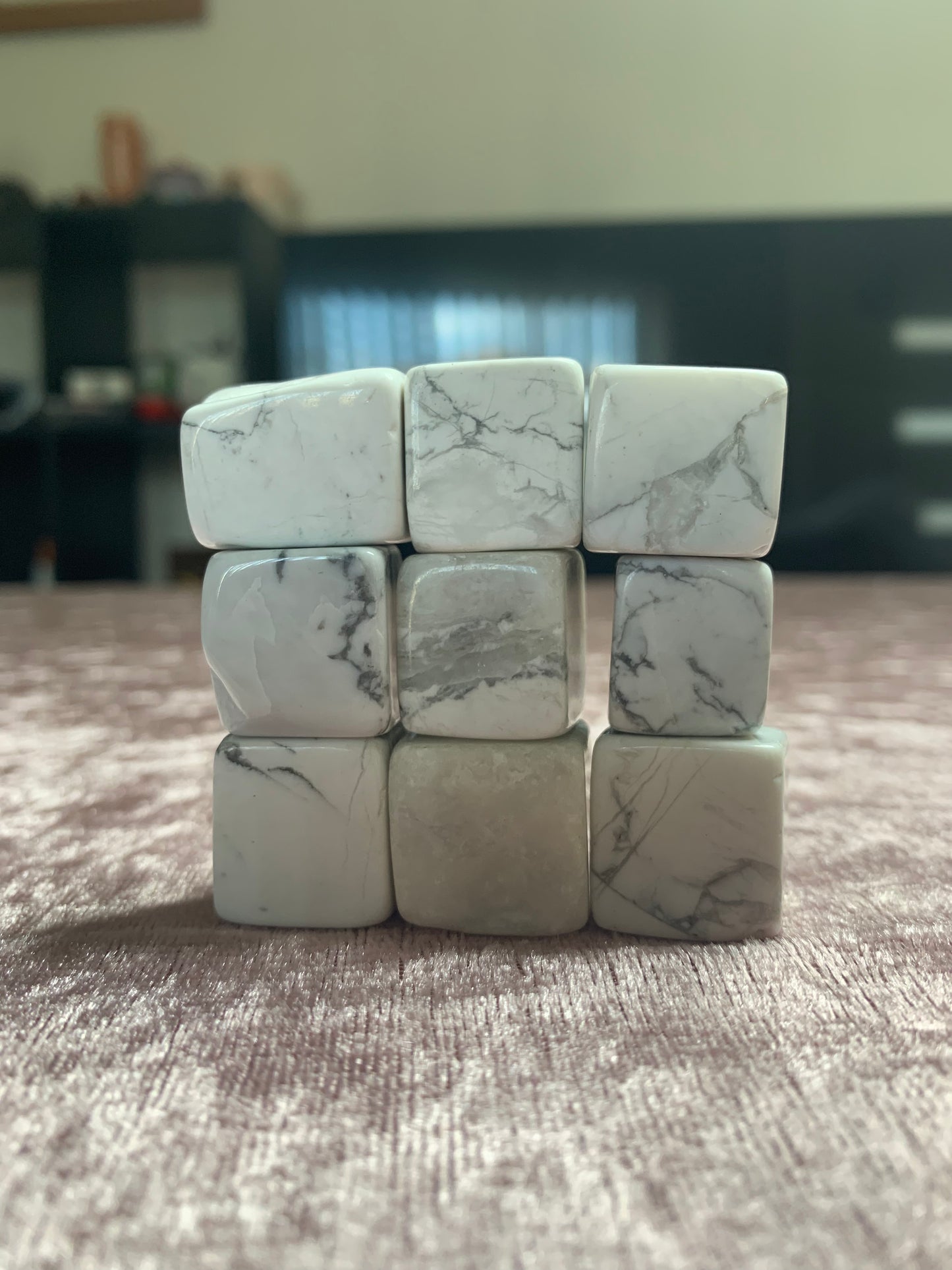 Howlite Cube