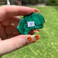 Malachite slab