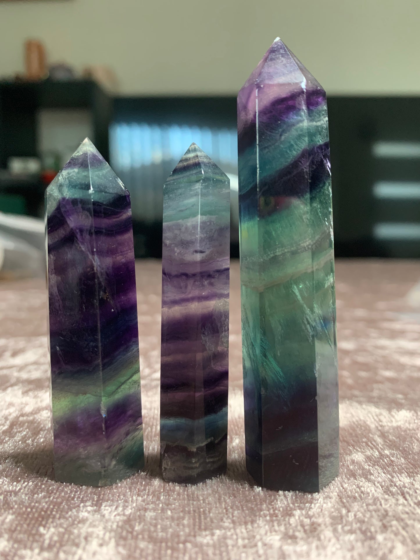 Rainbow Fluorite Point