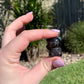 Silver Sheen Obsidian Bear