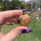 Crazy Lace Agate Heart
