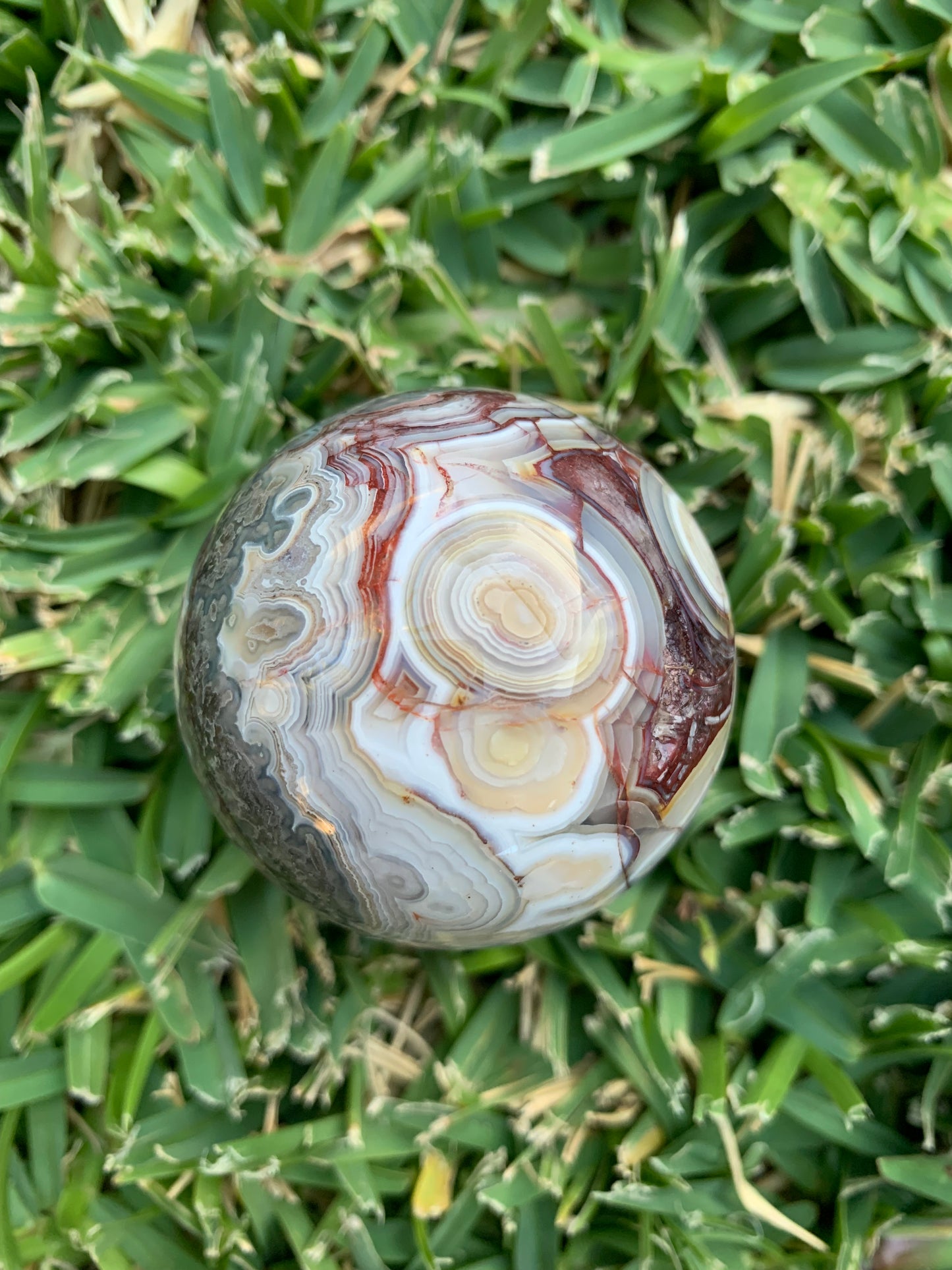 Mexican Crazy Lace Agate Sphere