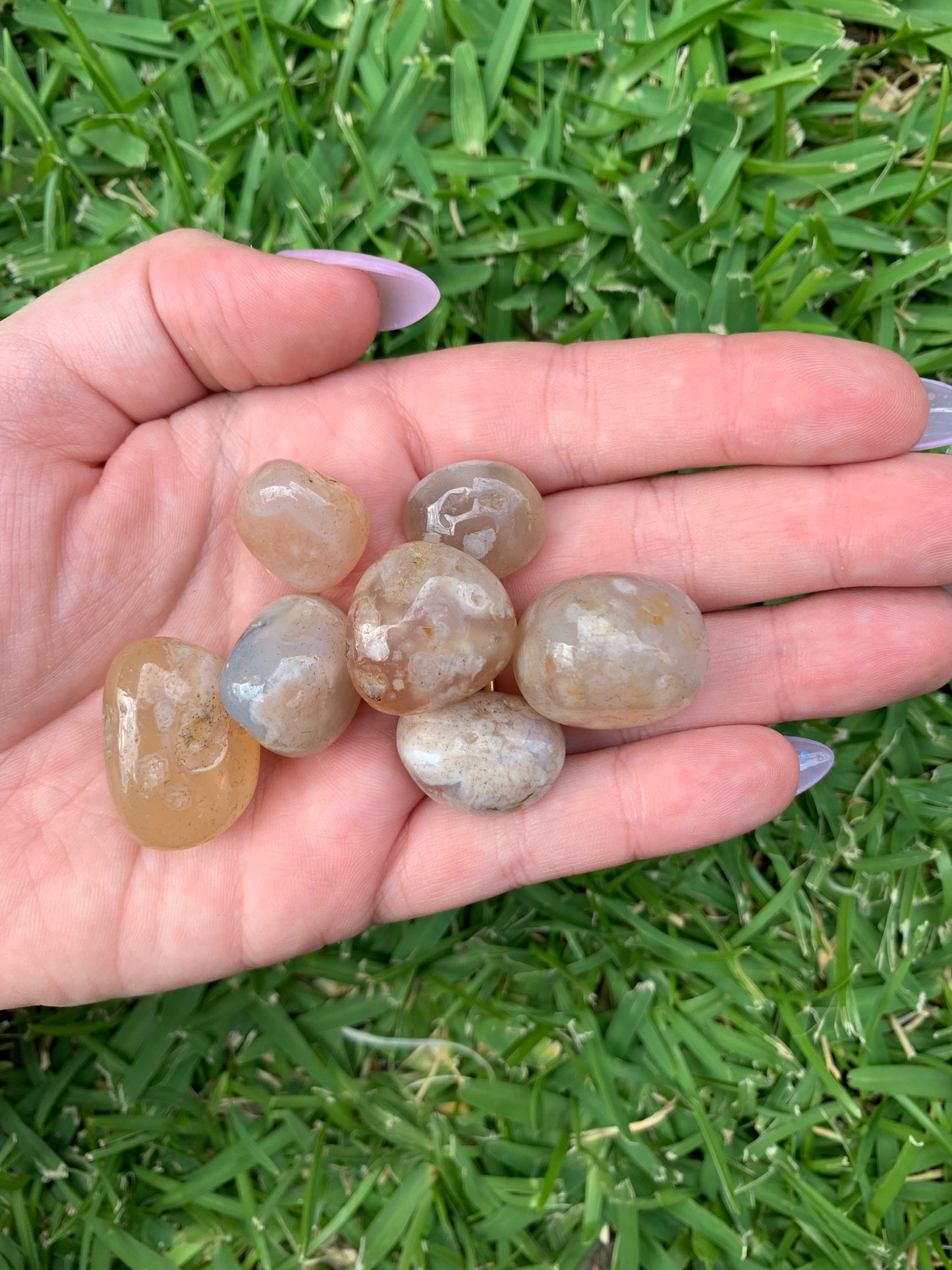 Small Flower Agate Tumble