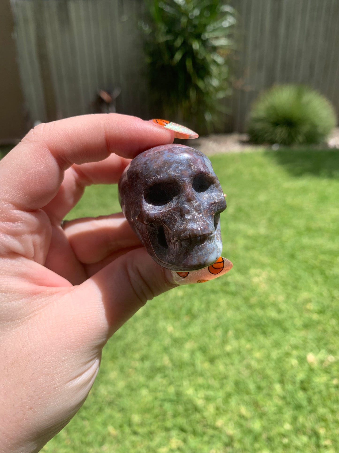 Ocean Jasper Skull