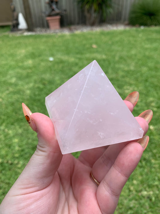 Rose Quartz Pyramid