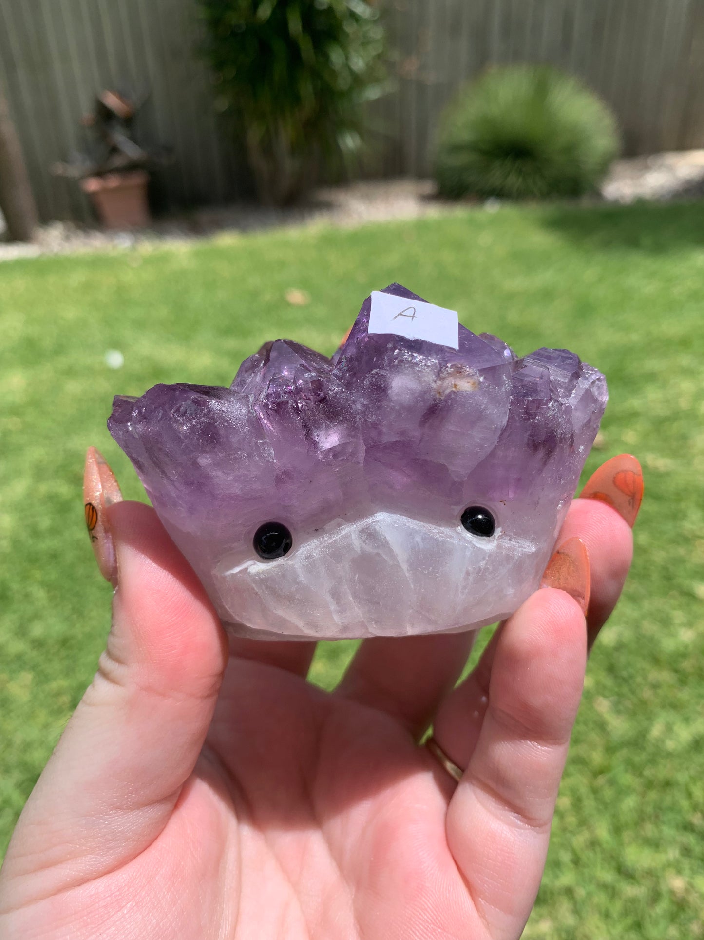 Amethyst Cluster Hedgehog