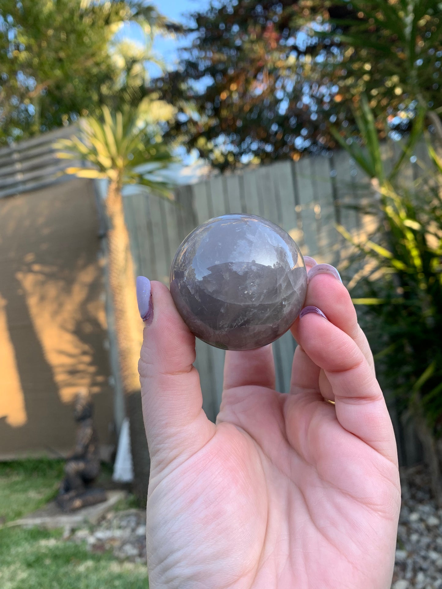 Blue Rose Quartz Sphere