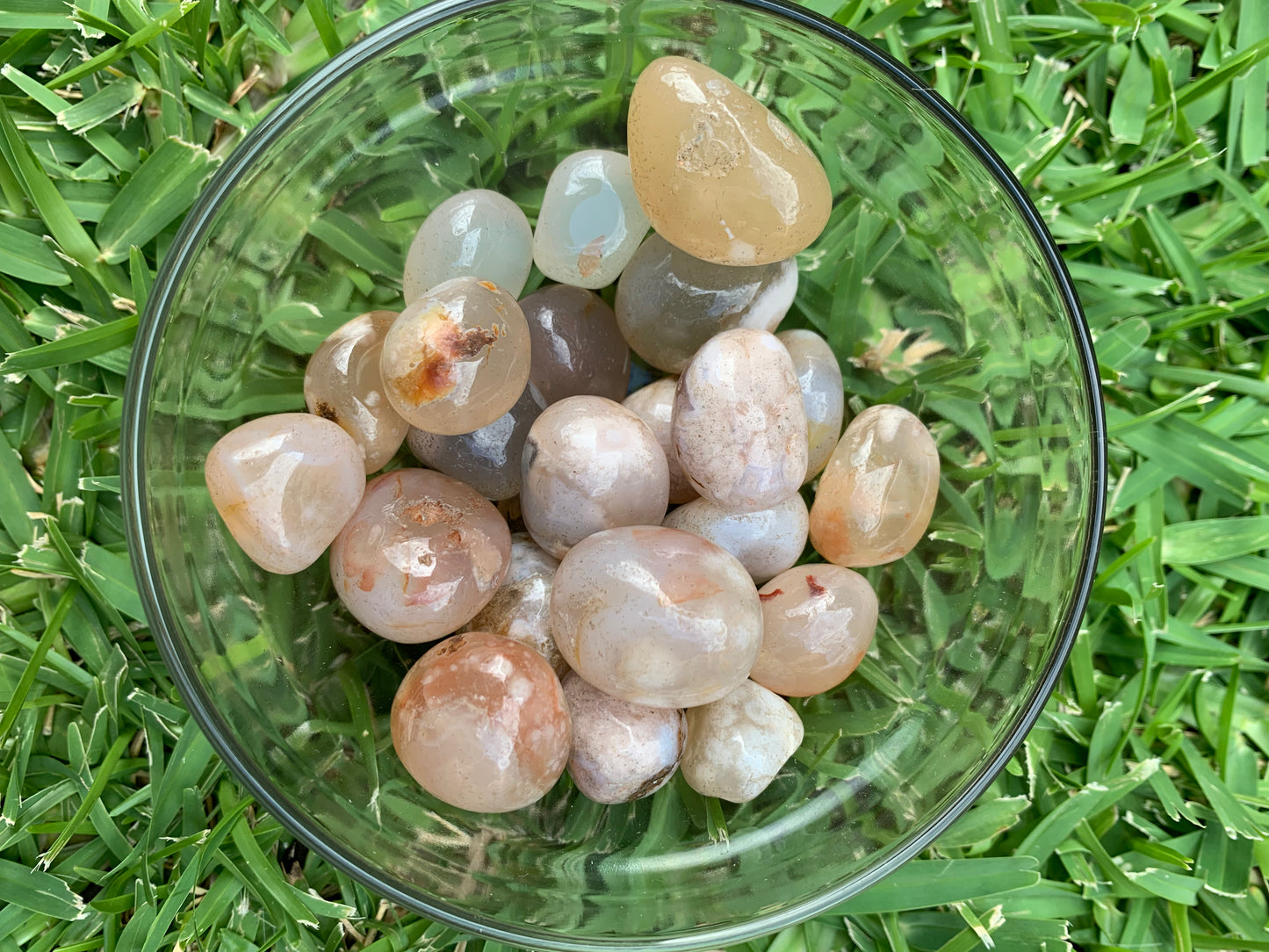 Small Flower Agate Tumble