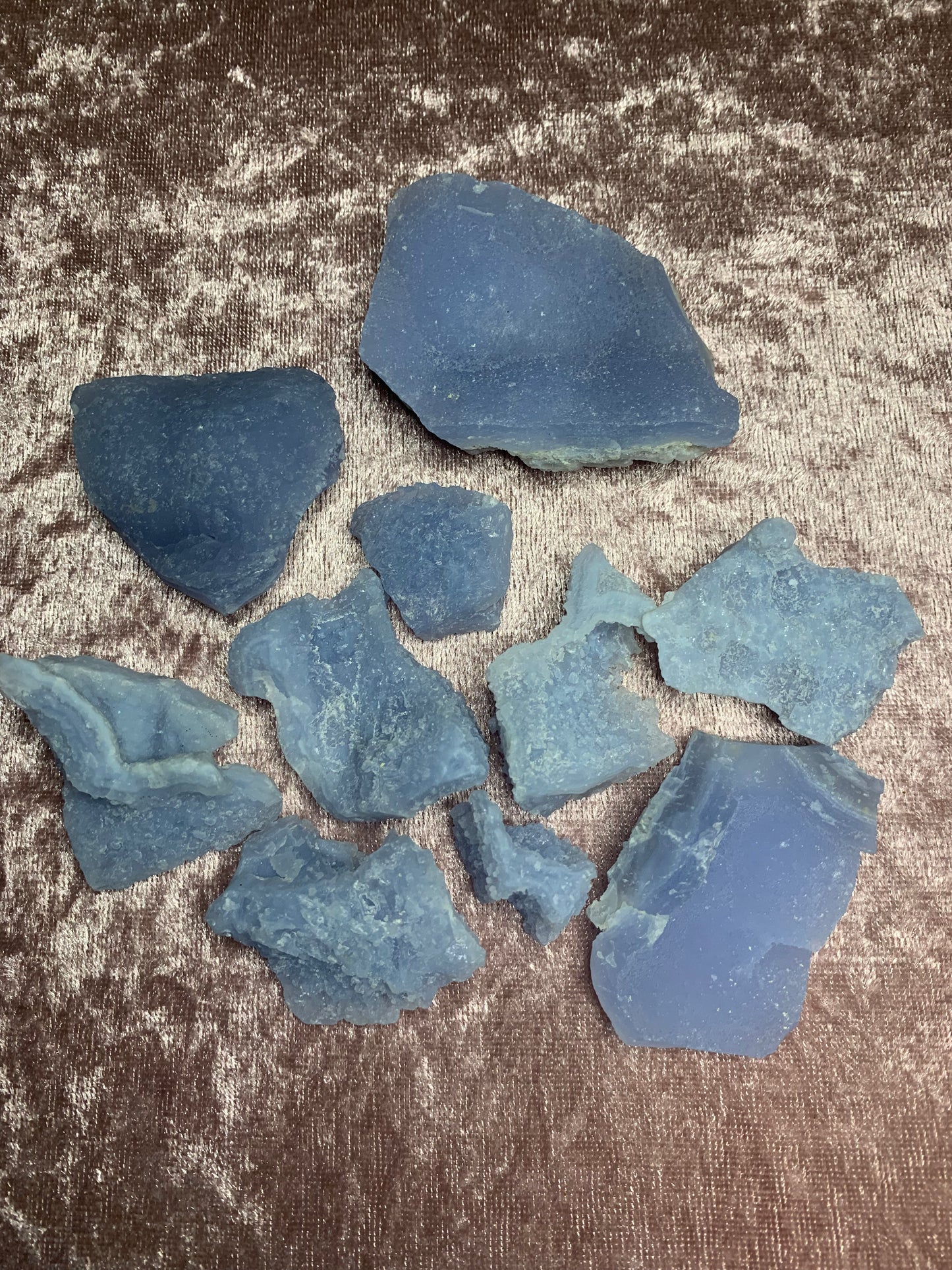 Blue Lace Agate Chalcedony Raw