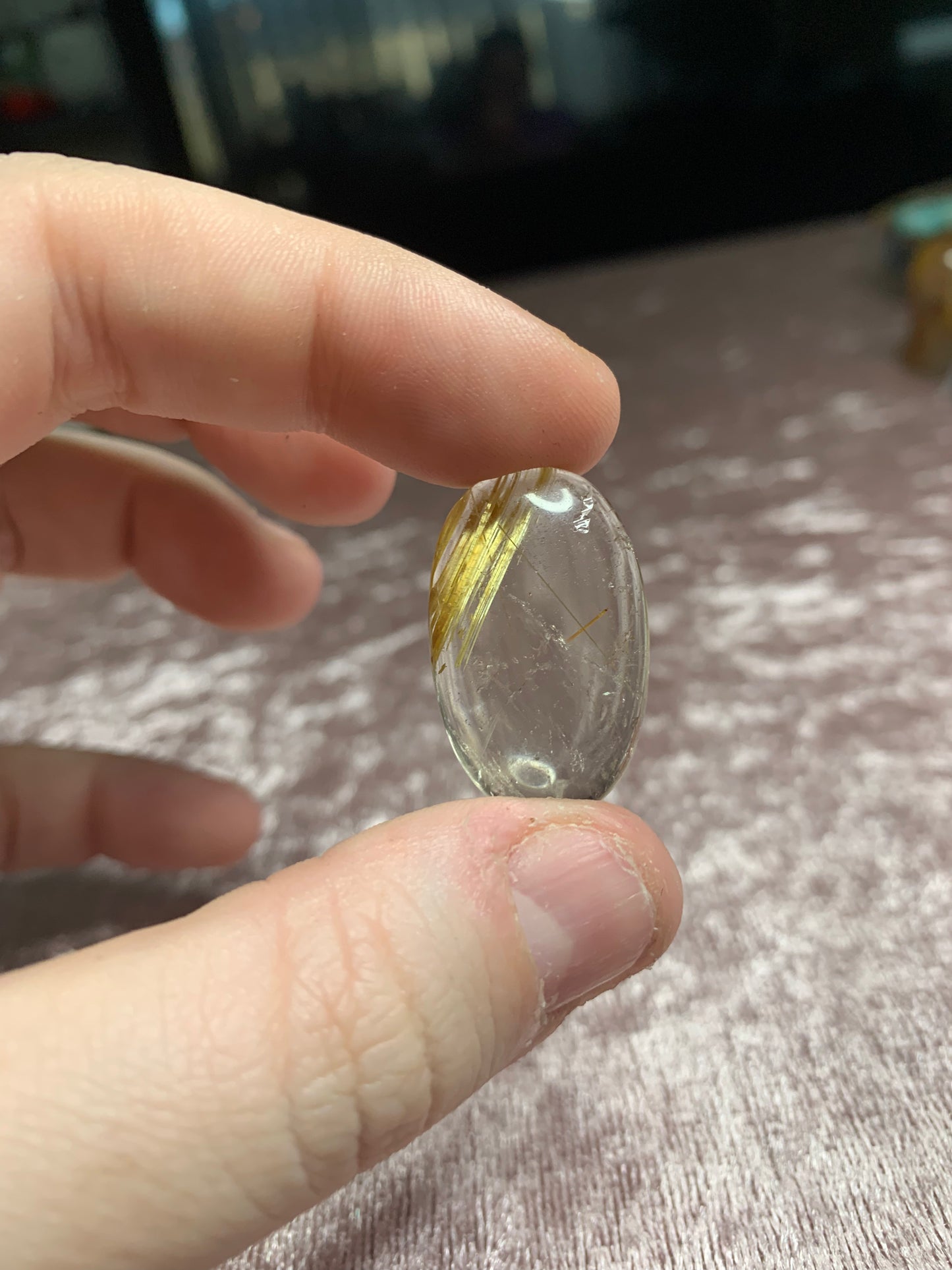 Golden Rutile Cabochon