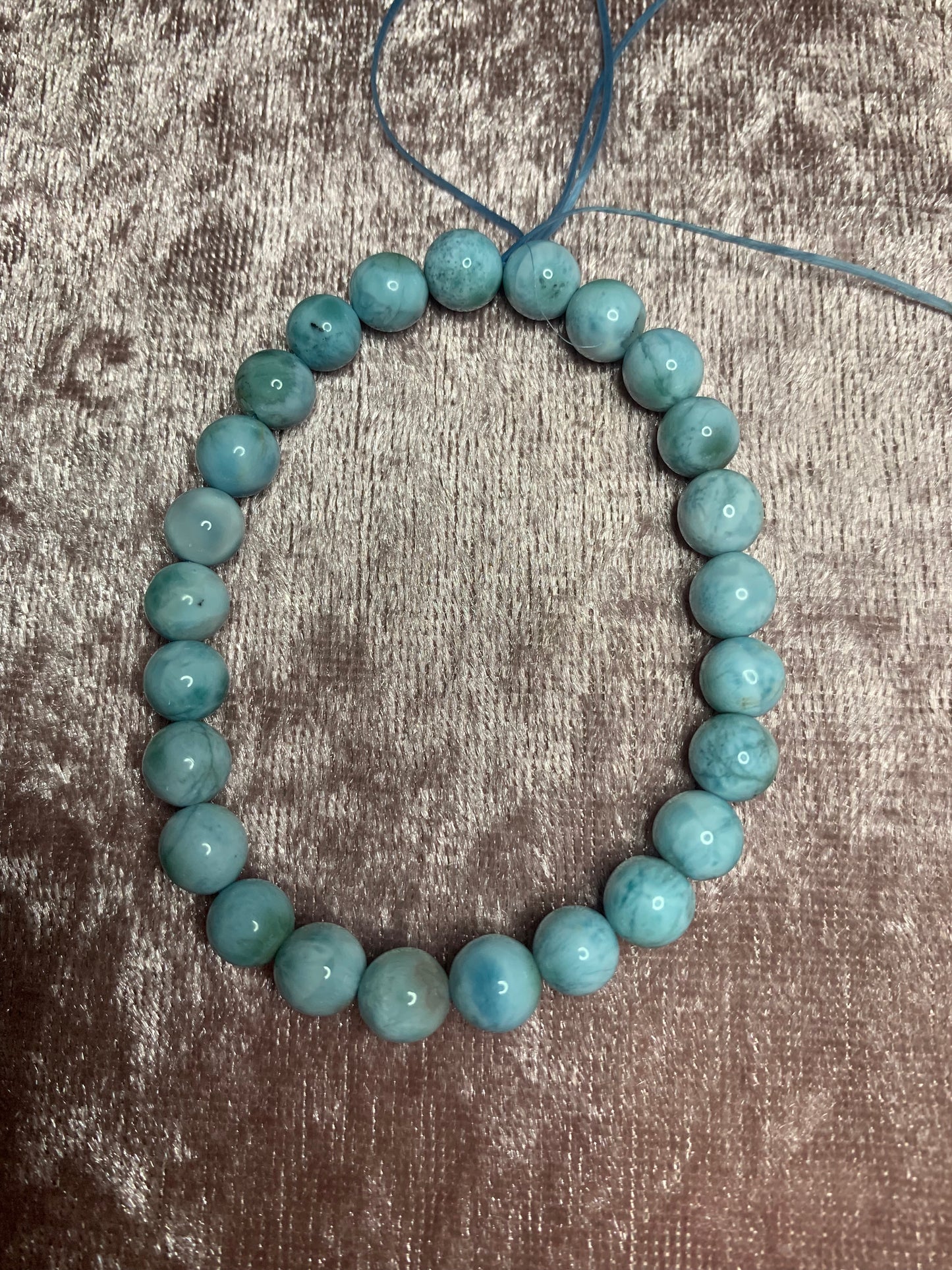 Larimar Bead Bracelet