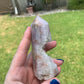 Pink Amethyst Flower Agate Tower