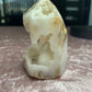 Druzy White Agate Tower