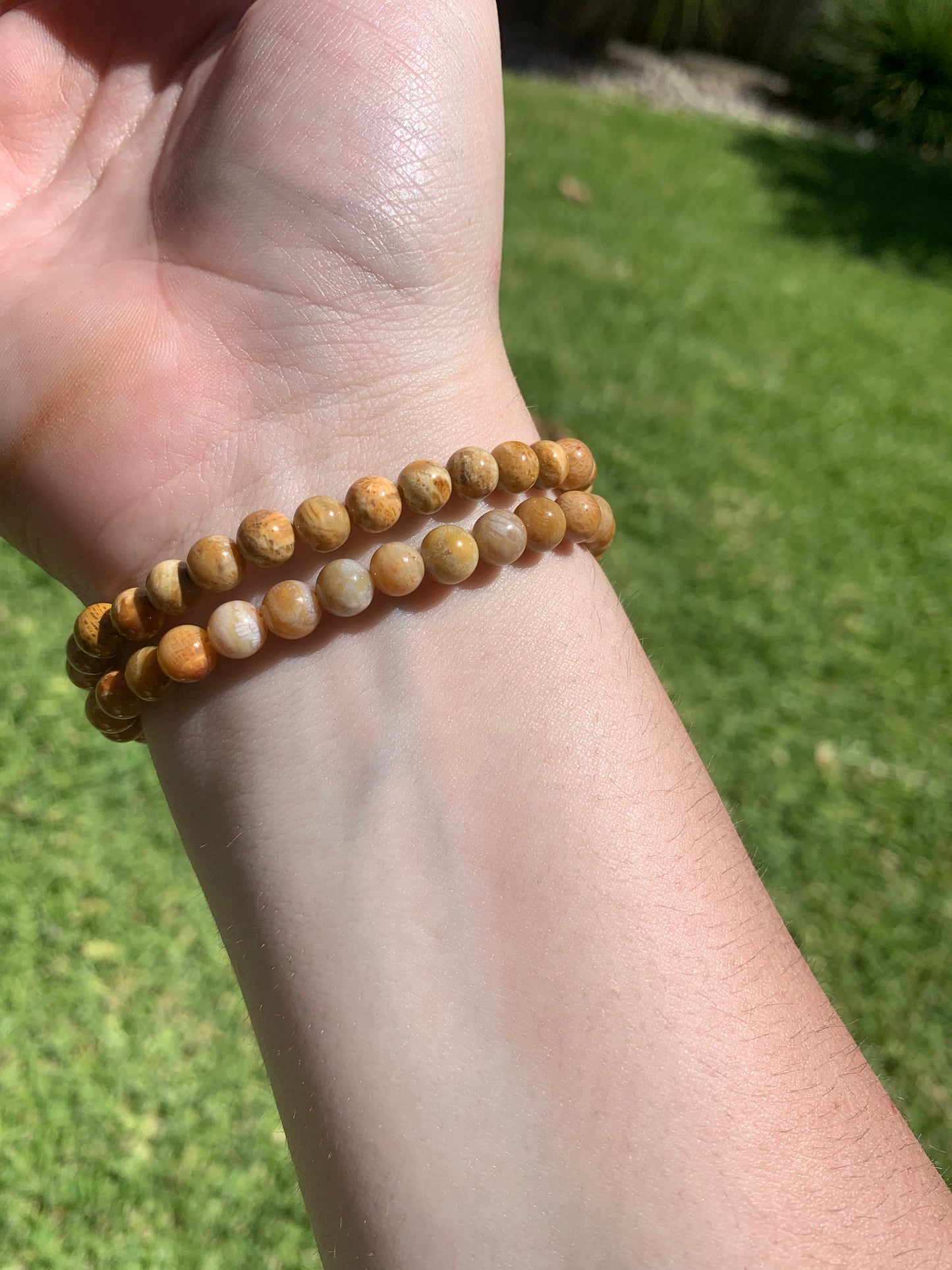 Coral Jade Bracelet