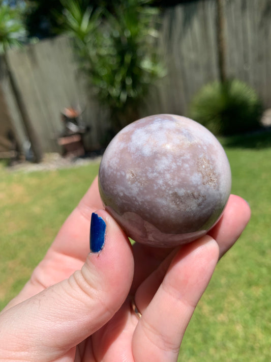 Amethyst Flower Agate Sphere