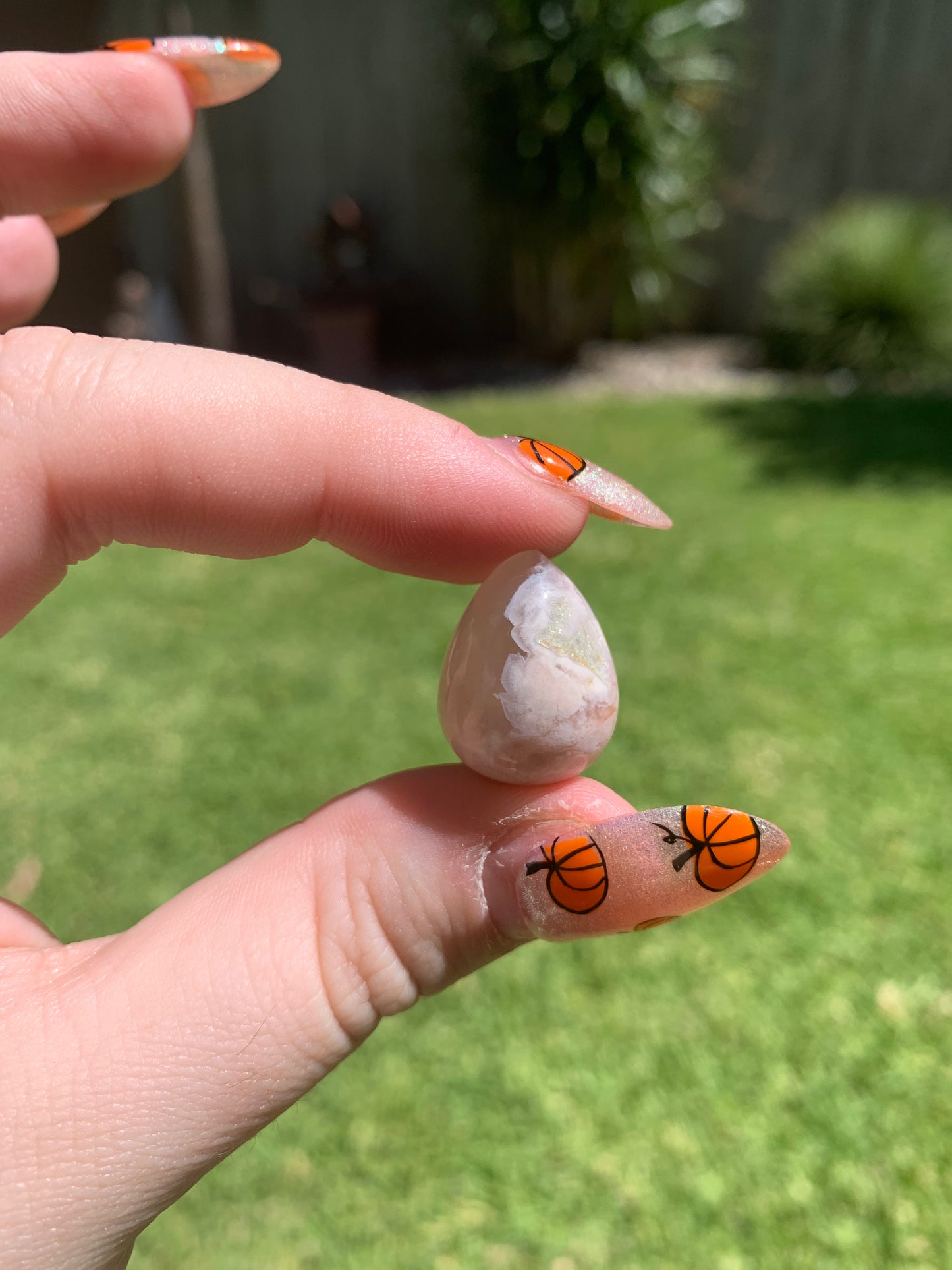 Flower Agate Water Drop