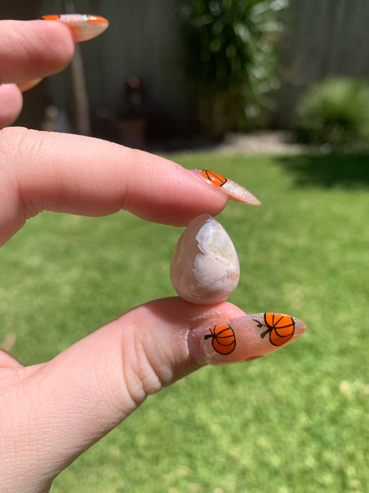 Flower Agate Water Drop