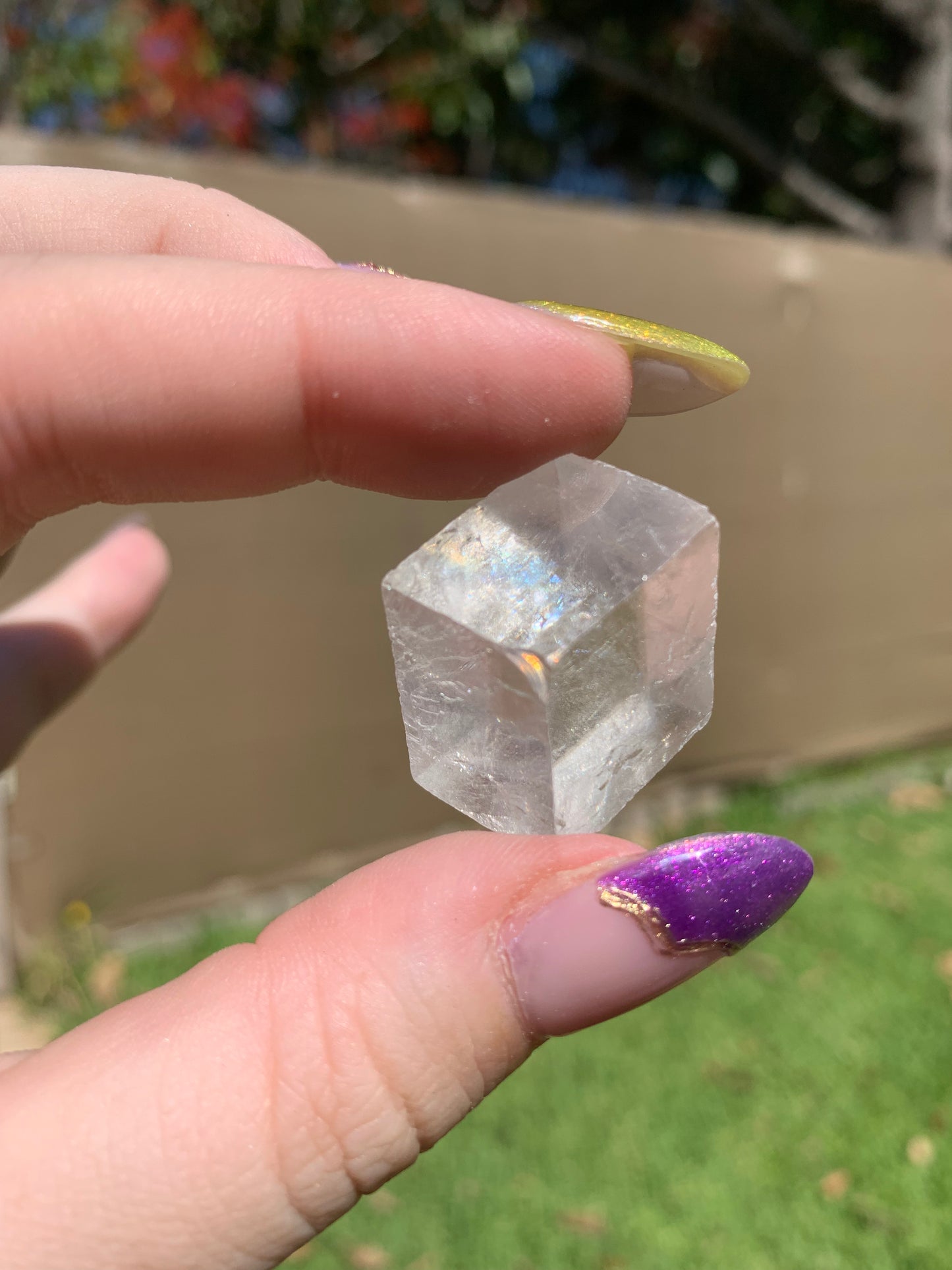 Optical Calcite Rhombus