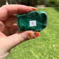Malachite slab