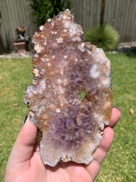 Amethyst Flower Agate Slab