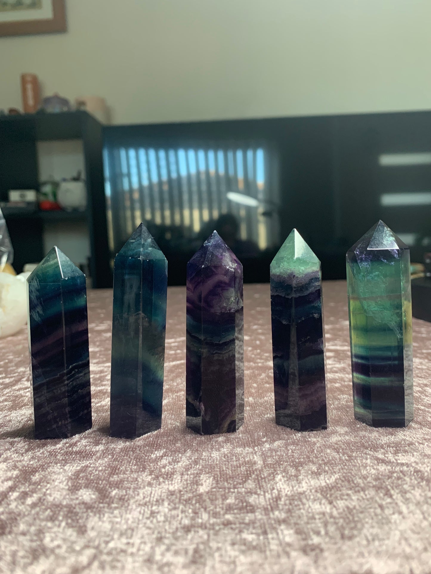 Rainbow Fluorite Point