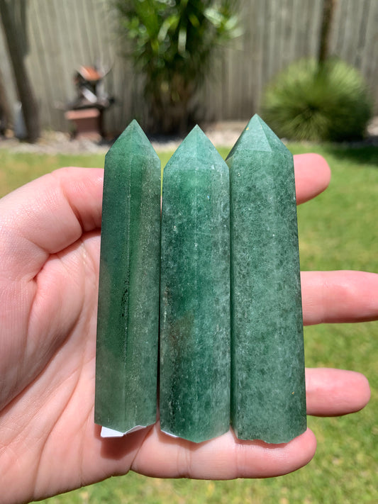 Green Strawberry Quartz Tower