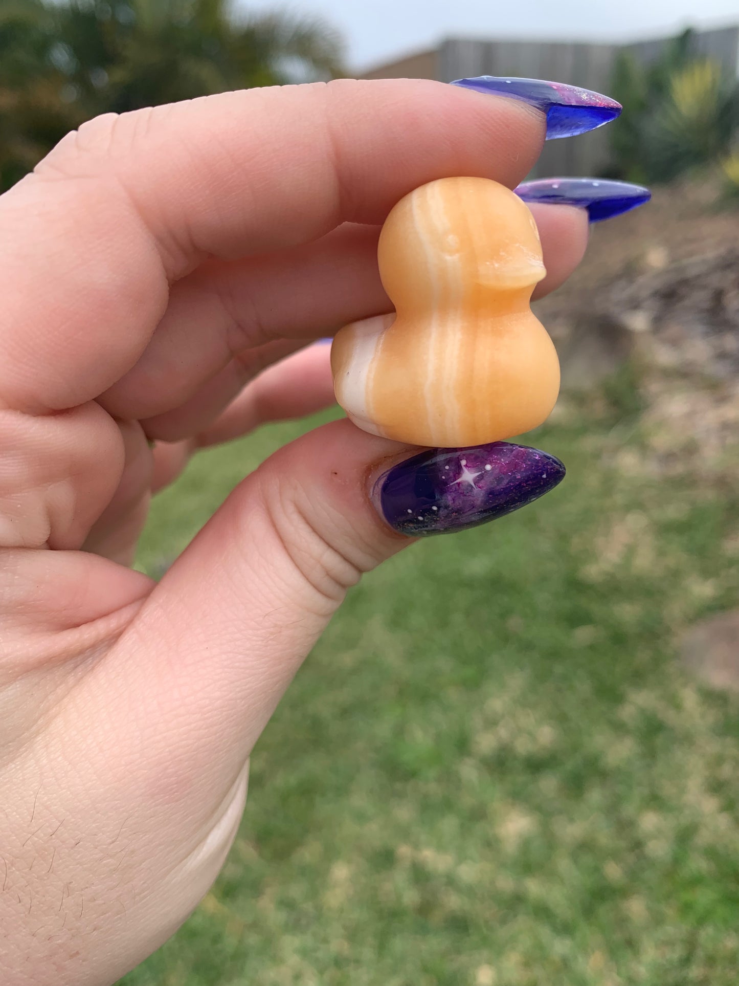 Orange Calcite Duck