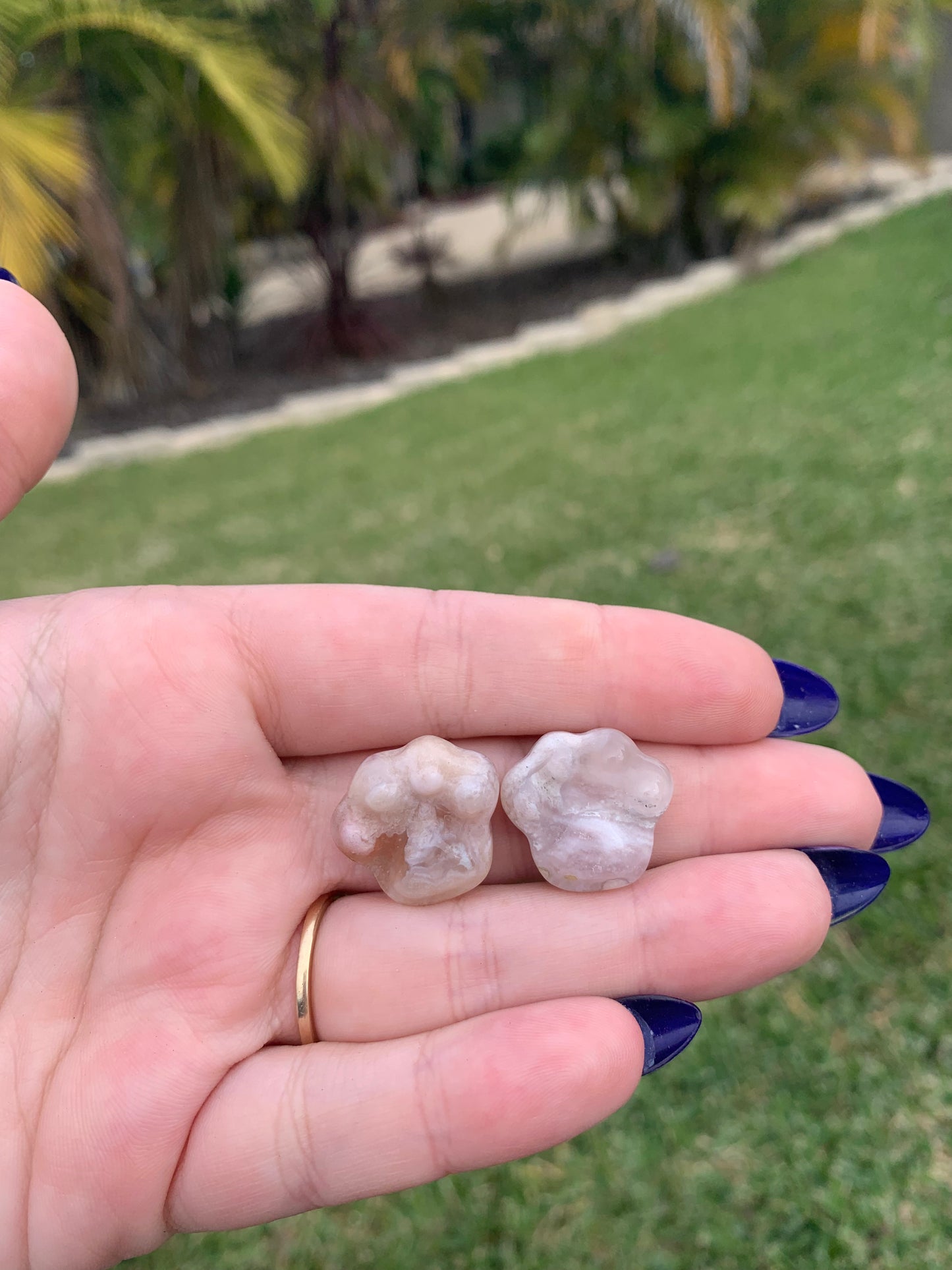 Mini Flower Agate Paw