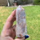 Pink Amethyst Flower Agate Tower