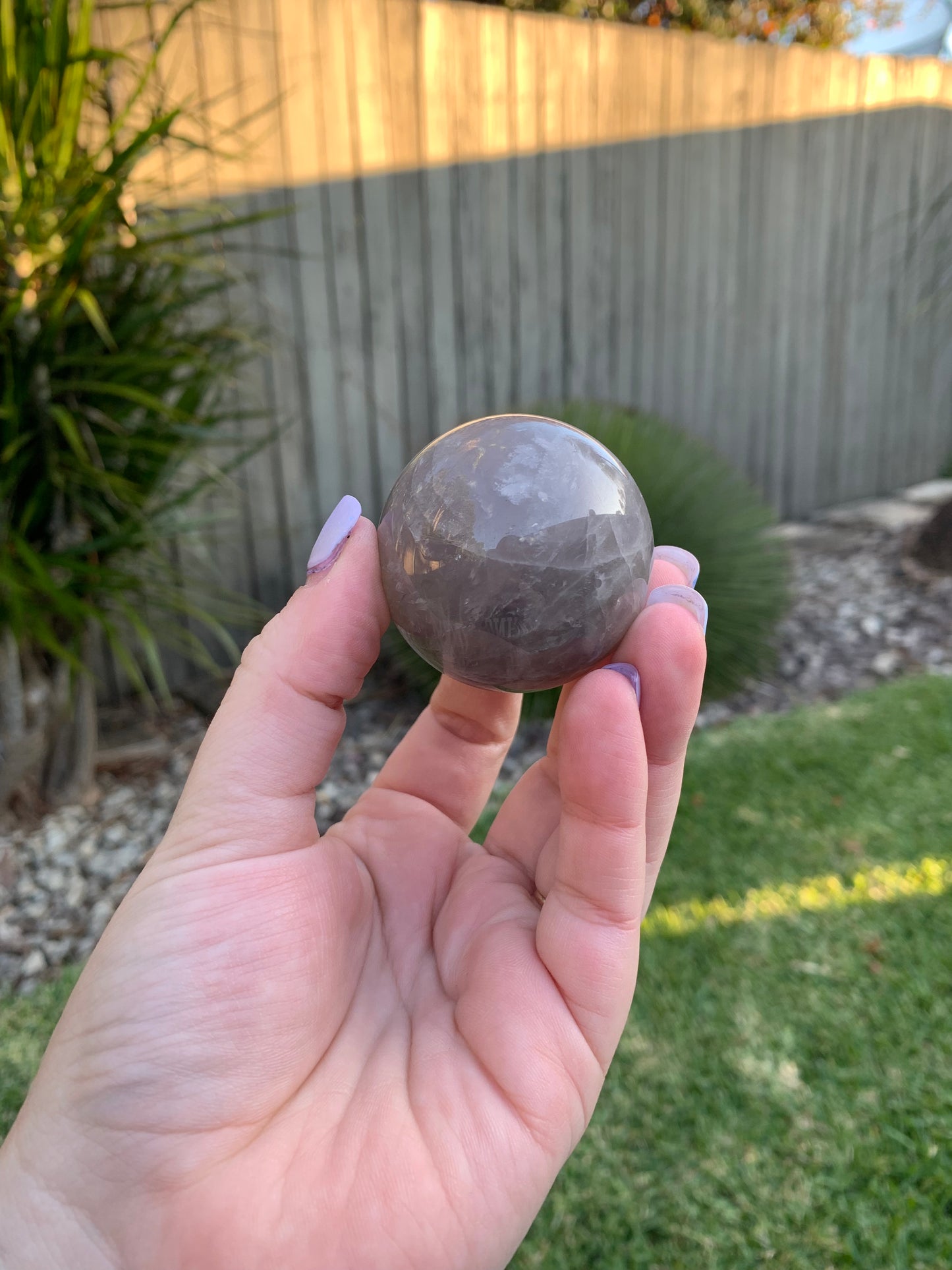 Blue Rose Quartz Sphere