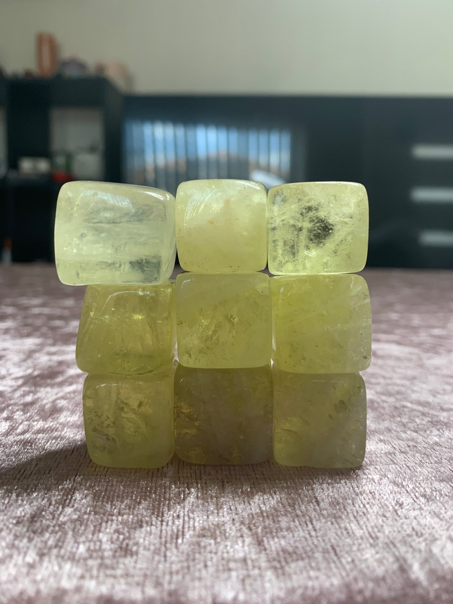 Lemon Citrine Cube