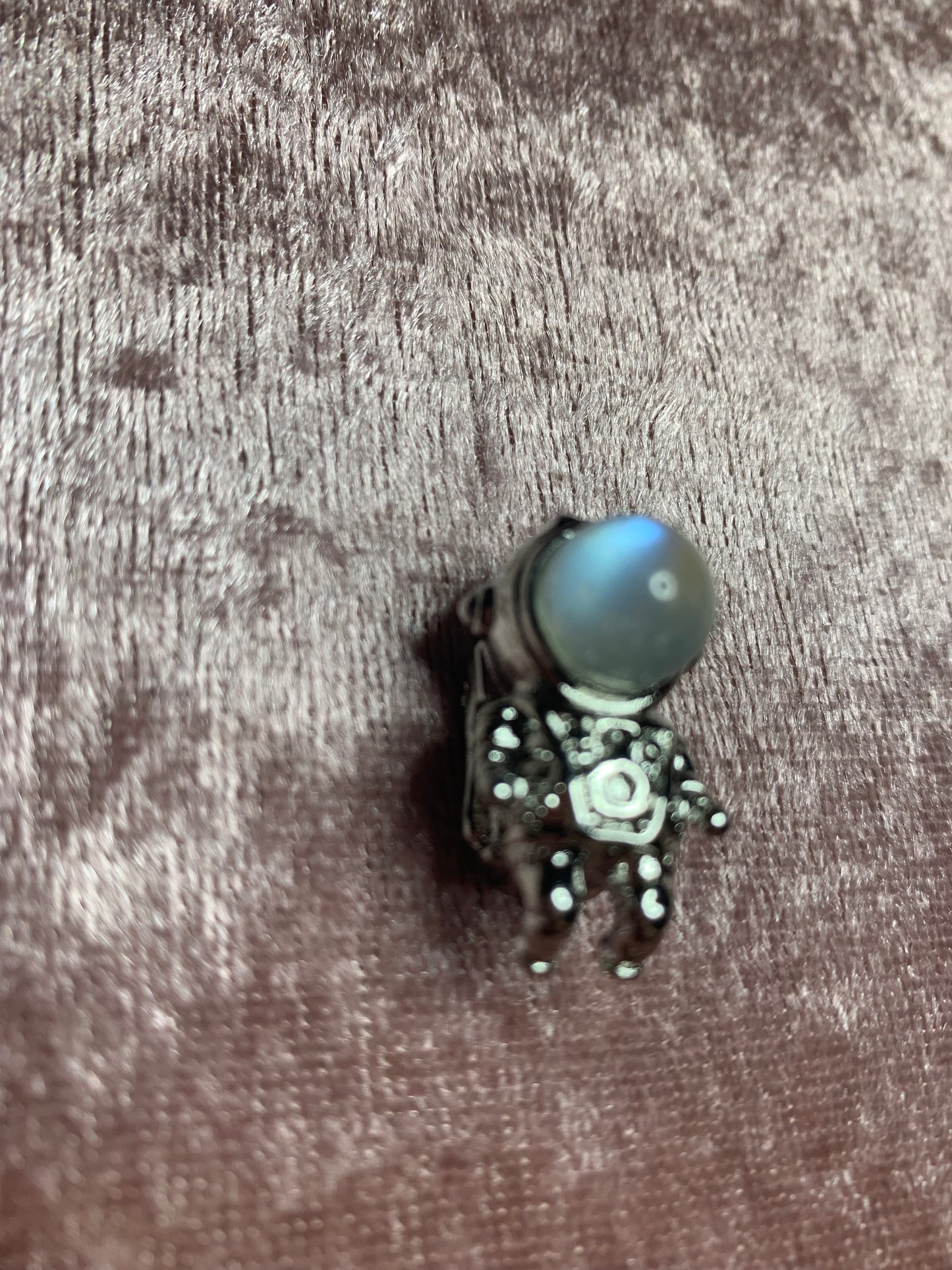 Moonstone Astronaut Pendant