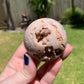 Pink Amethyst Flower Agate Sphere