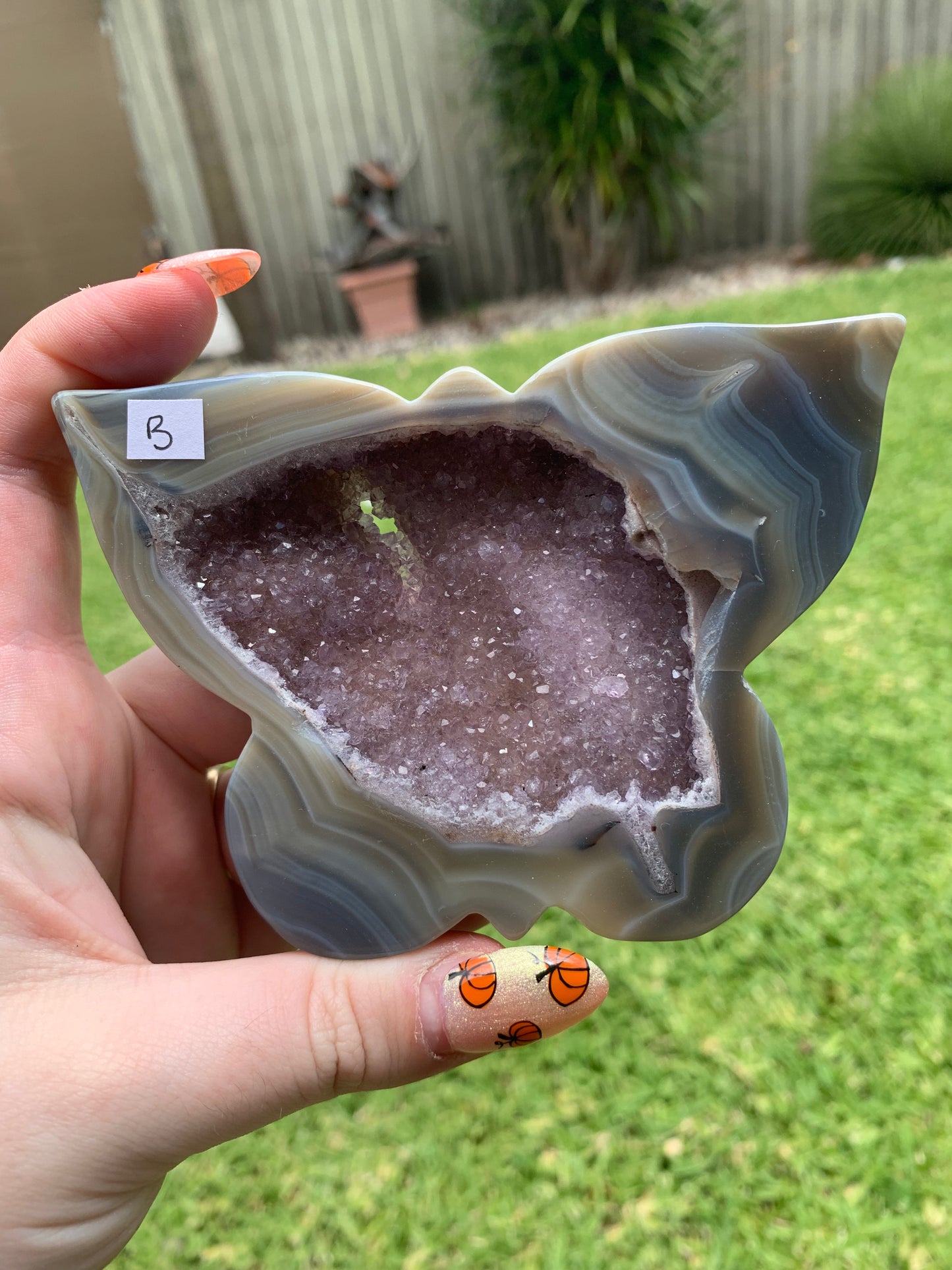 Druzy Agate Butterfly