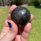 Black Moonstone Palm Stone