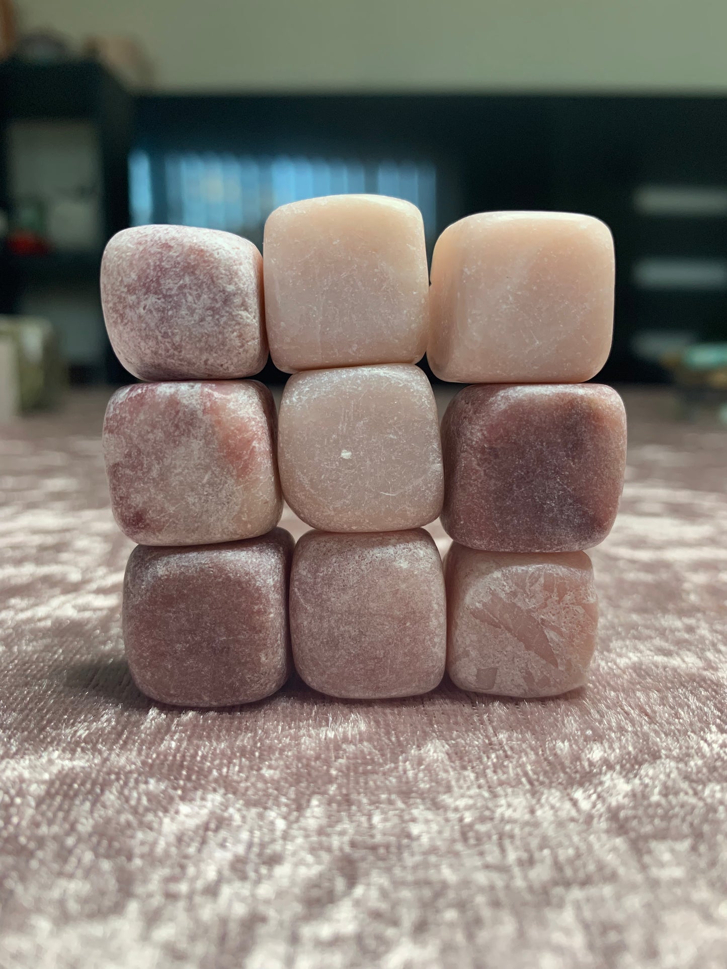 Pink Opal Cube