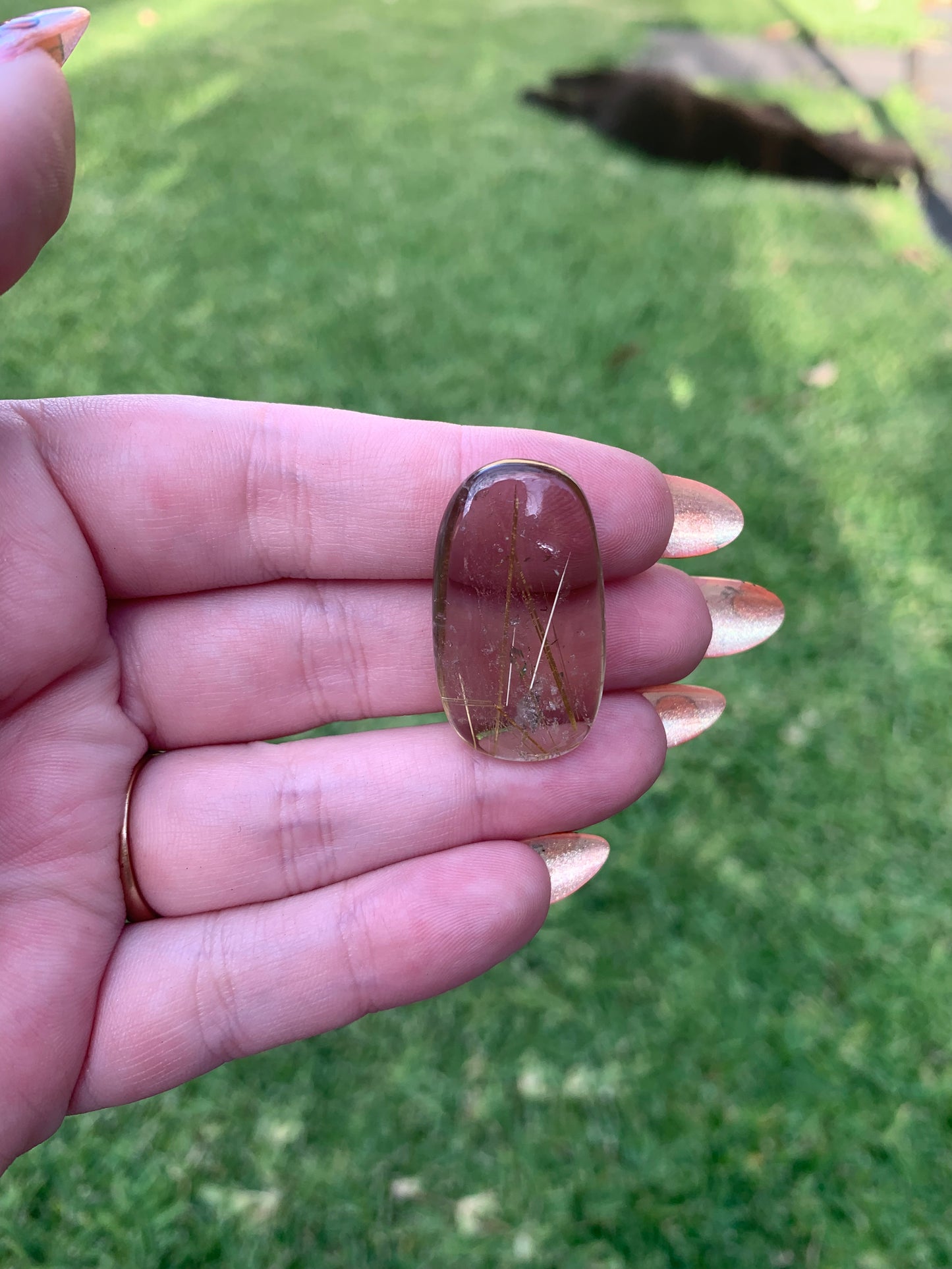 Golden Rutile Cabochon