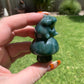 Moss Agate Standing Hamster
