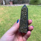 Shungite with Pyrite Tower